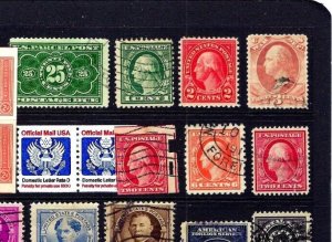 JASTAMPS:  Nice Vintage US Old  Stamp  LOT Collection, see scan