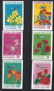 Gabon C109-C111 MNH FLOWERS I755