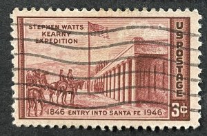 US #944 Used F/VF - 3c Stephen Watts Kearny Expedition 1946 [B23.8.3]