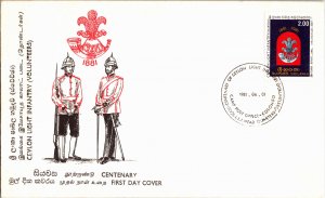 Ceylon, Worldwide First Day Cover, Military Related