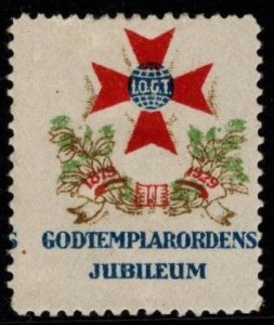 1930's Norway Poster Stamp Jubilee of the Good Templar Order Unused