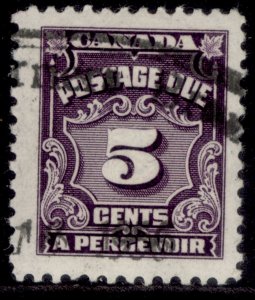 CANADA GV SG D22, 5c violet, FINE USED.