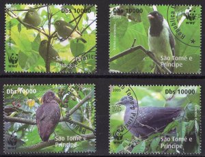 Sao Tome and Principe 2005 WWF/Birds Set (4) Perforated FINE USED Groth # U