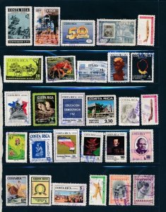 D391275 Costa Rica Nice selection of VFU Used stamps