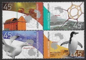 Australian Antartic Territory L119 2002 set 4  VF  Mint nh