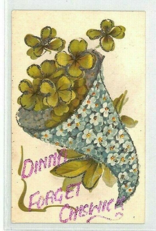 GB Glitter Card Chiswick Underpaid *Explanatory*  1907 {samwells} CG43