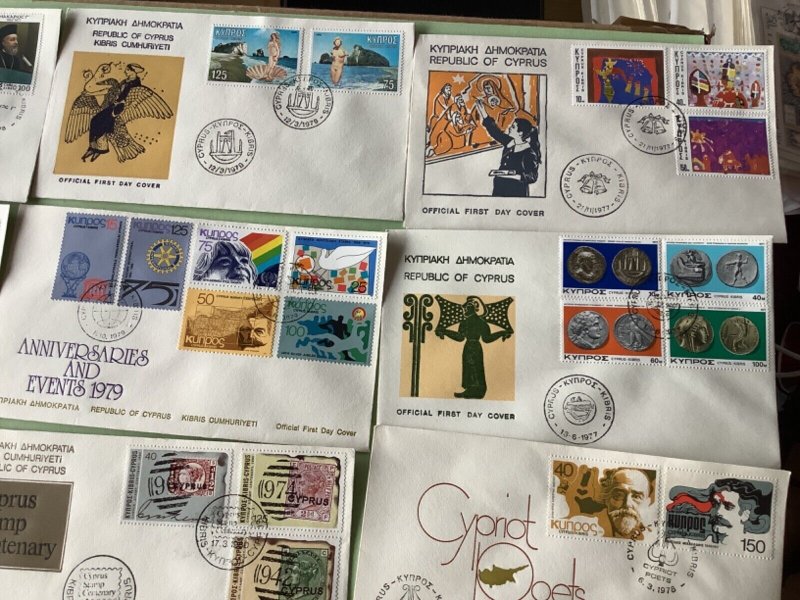 Cyprus first day covers 16 items Ref A1907