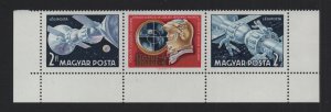 Hungary #C285-C286a  MNH 1969 spacecraft  strip