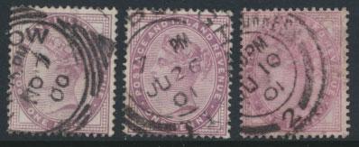 Great Britain SG 172 SC# 89 Used group of 3 postal cancels see scan 