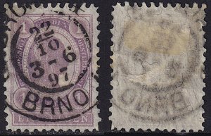 Austria - 1896 - Scott #63 - used - BRÜNN 4 pmk Czech Republic