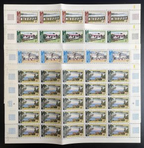 Comoros 1972 YT PA 45-48 sheet landscapes Anjouan architecture palace