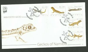 2009   NAMIBIA  -  SG: 1211/14  - GECKOS -  FIRST DAY COVER