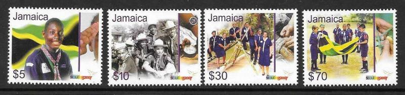 JAMAICA SG1136/9 2007 SCOUTS  MNH