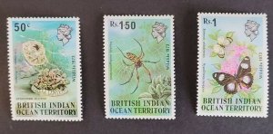 British Indian Ocean Territory SC #54-56 Set of 3 MNH 