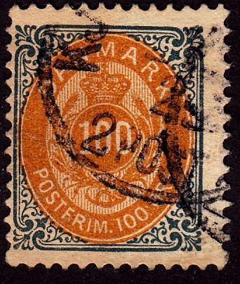 Denmark 34 Royal Emblems 1877