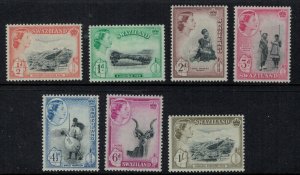 Swaziland 1956 SG53-59 QEII Definitives - Short Set - MLH