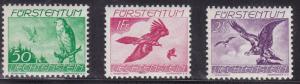 Liechtenstein 1939 Birds Airmail Set Complete (7). Scott C17-C23 VF/NH/(**)