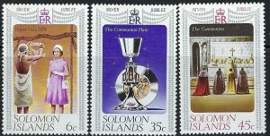 Solomon Is 345-47 MNH 1977 QEII Silver Jubilee (an3388)