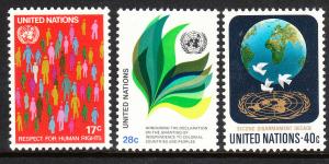 368-70 United Nations 1982 Definitives MNH
