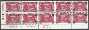 New Zealand 1989 $1.30 Heritage - The People Plate Block UHM