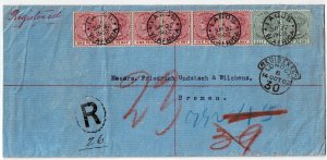 Lagos 1902 registered cover to Germany