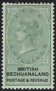 BECHUANALAND 1888 QV 5/-