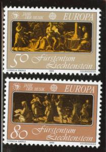 LIECHTENSTEIN Scott 804-805 MNH** Europa 1985