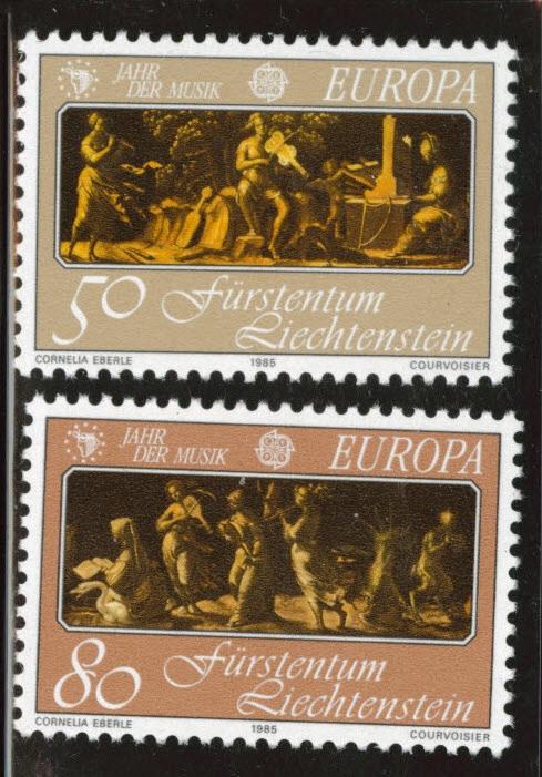 LIECHTENSTEIN Scott 804-805 MNH** Europa 1985