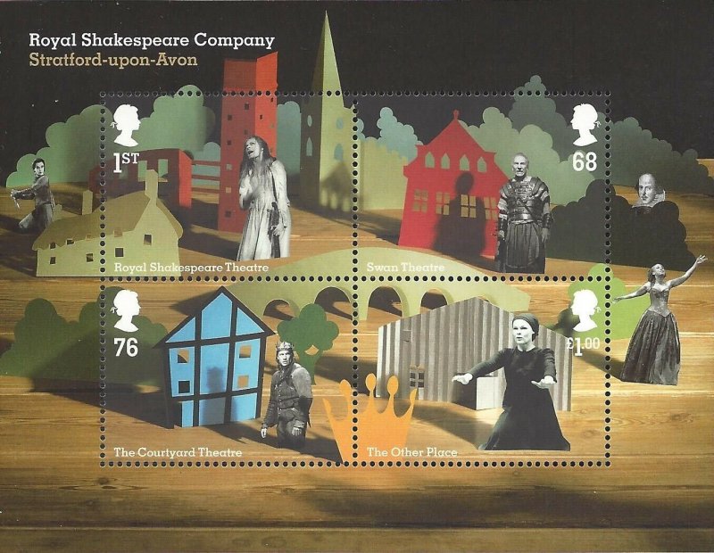 GB QEII 2011 Royal Shakespeare Company Miniature Sheet SG MS3179 U/M 