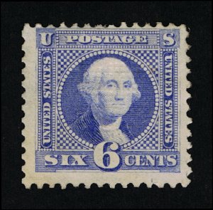 AFFORDABLE GENUINE SCOTT #115 FINE MINT OG H 1869 ULTRAMARINE G-GRILL #11351