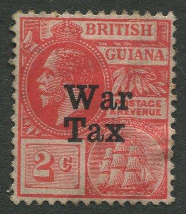 STAMP STATION PERTH British Guiana #MR1 - War Tax MH Wmk 3 CV$2.00