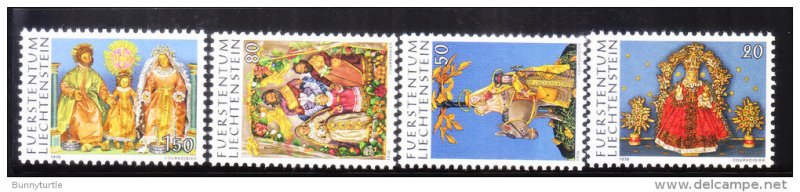 Liechtenstein 1976 Christmas Monastic Wax works Sc 610-613 MNH A2112