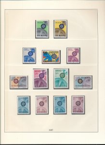 EUROPA 1966/67 MNH on Pages(Aprx 85 Stamps) (HP196) 