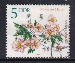 German Democratic Republic DDR #2295 used 1982 autumn flowers 5pf