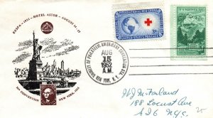58th CONVENTION OF SOCIETY OF PHILATELIC AMERICANS CACHET COVER AT NEW YORK 1952