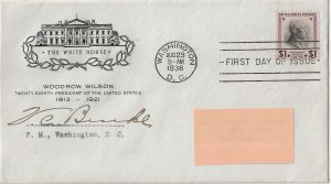 US 832  1938 $1.00  1st day cover