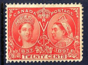 CANADA 59 Mint FVF CV$400.00 Rich Color (59-5) 