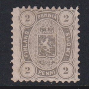 Finland    #17  used  1875 Coat of Arms 2p Perf. 11