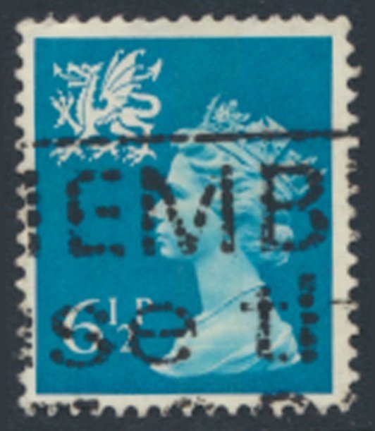 GB Wales   SC# WMMH7  SG W22  Used 1 center band see details & scans