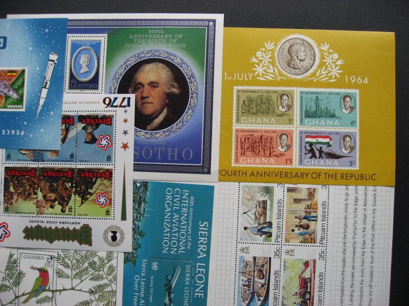 British Commonwealth 18 different MNH souvenir sheets check them out!