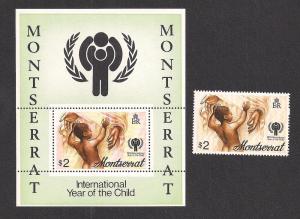 MONTSERRAT SC# 405-405a VF MNH 1979