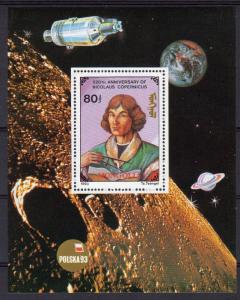 Mongolia 1993 Sc#2122 Nicholas COPERNICUS/Space/Polska'93 S/S (1) MNH