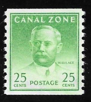 CANAL ZONE 162  25 cents Wallace Stamp Mint OG NH EGRADED VF-XF 85