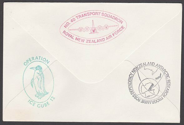 NEW ZEALAND ROSS DEPENDENCY 1976 signed flight cover ex Scott Base.........A323