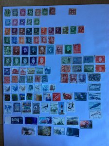 Norway 100+ stamps - Lot D