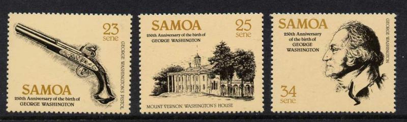 Samoa 567-70 MNH George Washington, Architecture