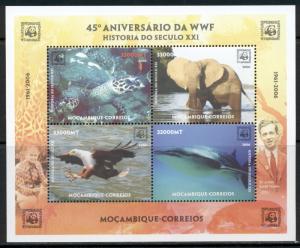 MOZAMBIQUE SHEET TURTLES REPTILES MARINE LIFE ELEPHANTS WILDLIFE BIRDS