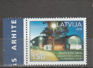 Latvia  Scott#  765  MNH  (2010 Talsos Sports Hall)