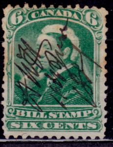 Canada, 1868, Bill Stamp, 3c, used