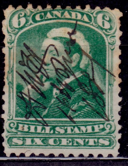 Canada, 1868, Bill Stamp, 3c, used